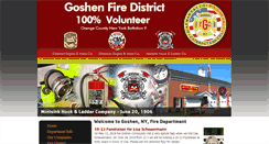 Desktop Screenshot of goshennyfd.org